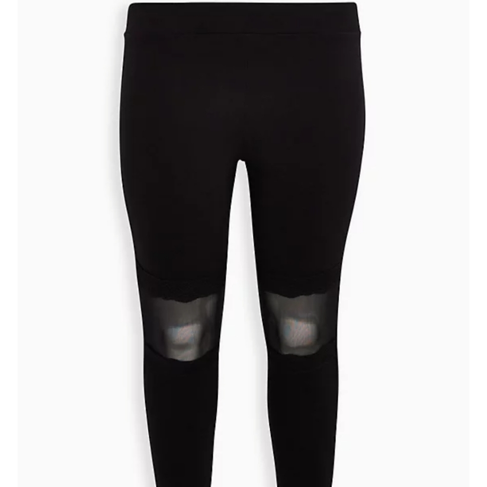NWT Torrid 1x Premium Black Lace Knee Legging